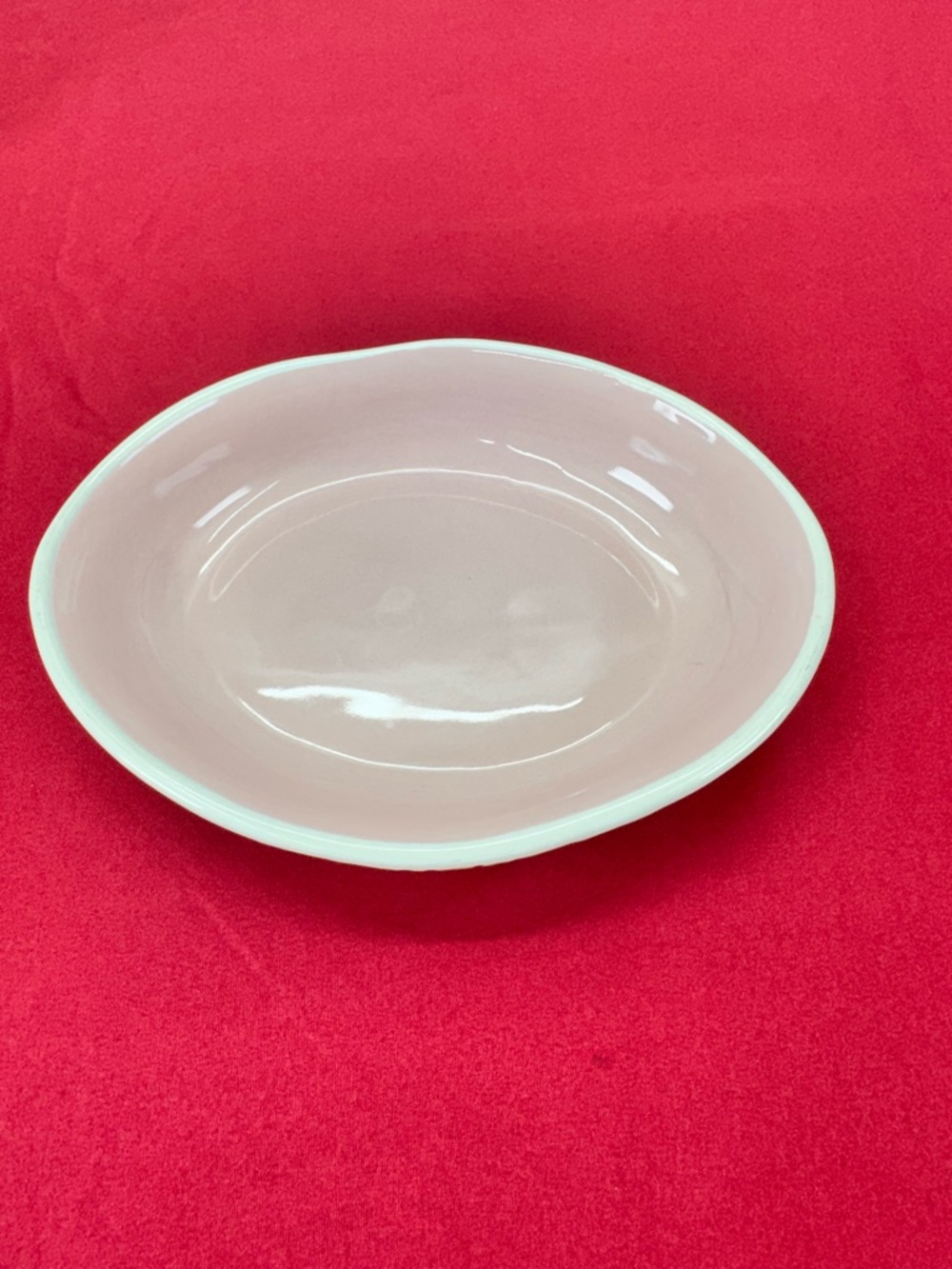 Rae Dunn Pink Ceramic 'SPOILED' Pet Dish - Picture 3 of 6